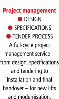 Project management l DESIGN l SPECIFICATIONS l TENDER PROCESS A full-cycle project management service   from design,    