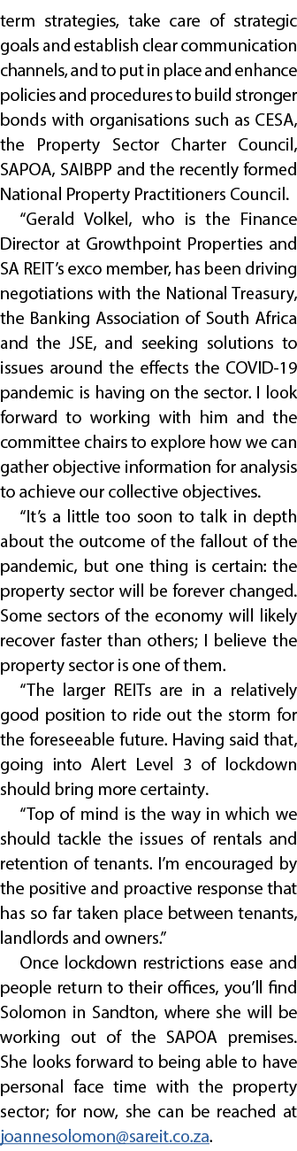 term strategies, take care of strategic goals and establish clear communication channels, and to put in place and enh   