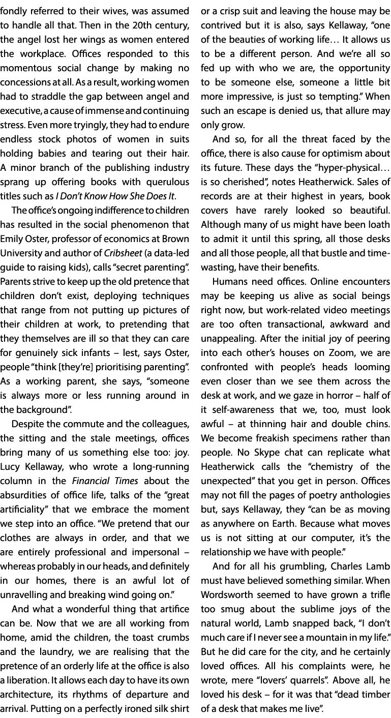 fondly referred to their wives, was assumed to handle all that  Then in the 20th century, the angel lost her wings as   