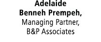 Adelaide Benneh Prempeh, Managing Partner, B&P Associates 