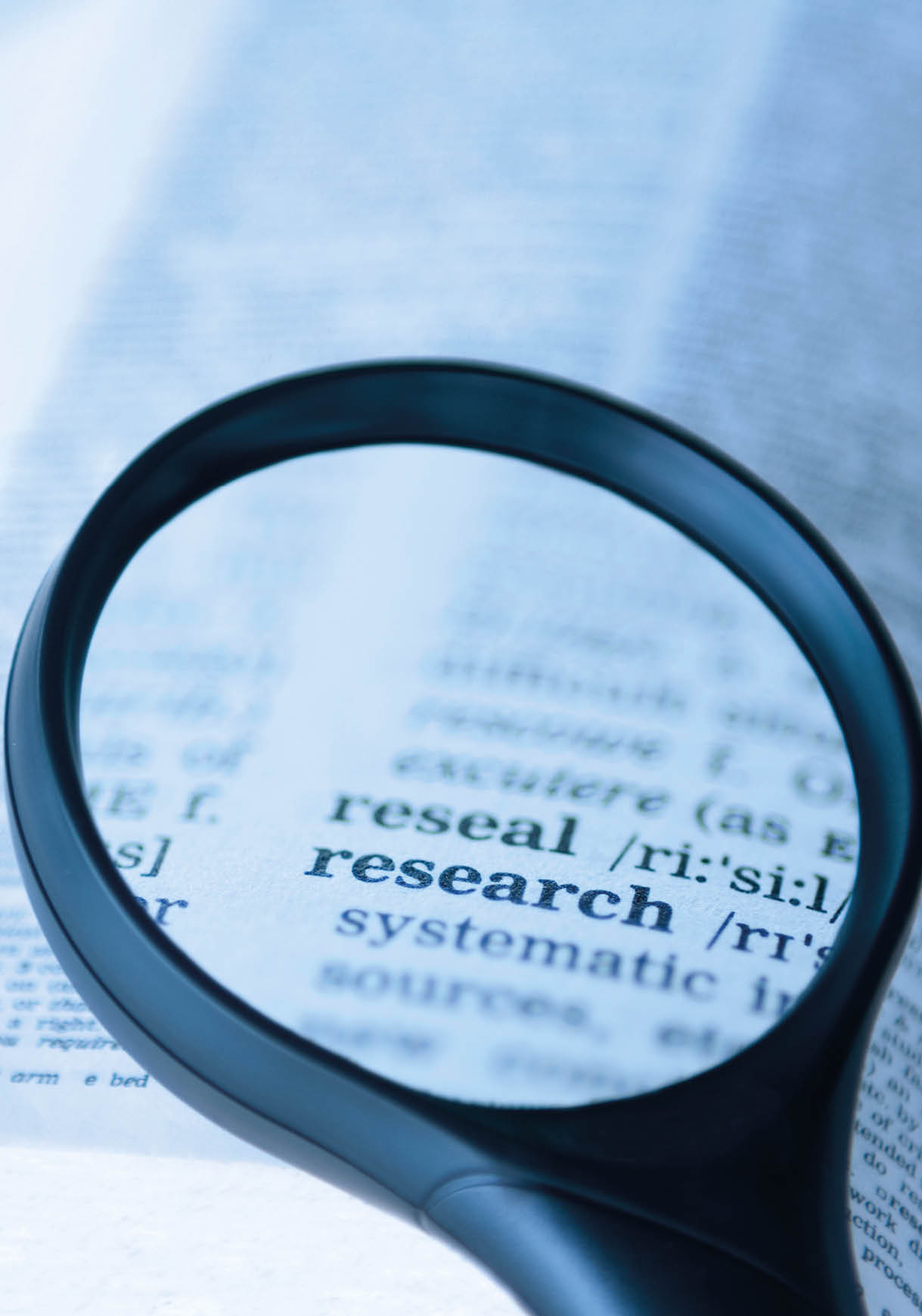 The word  research  isolated in dictionary