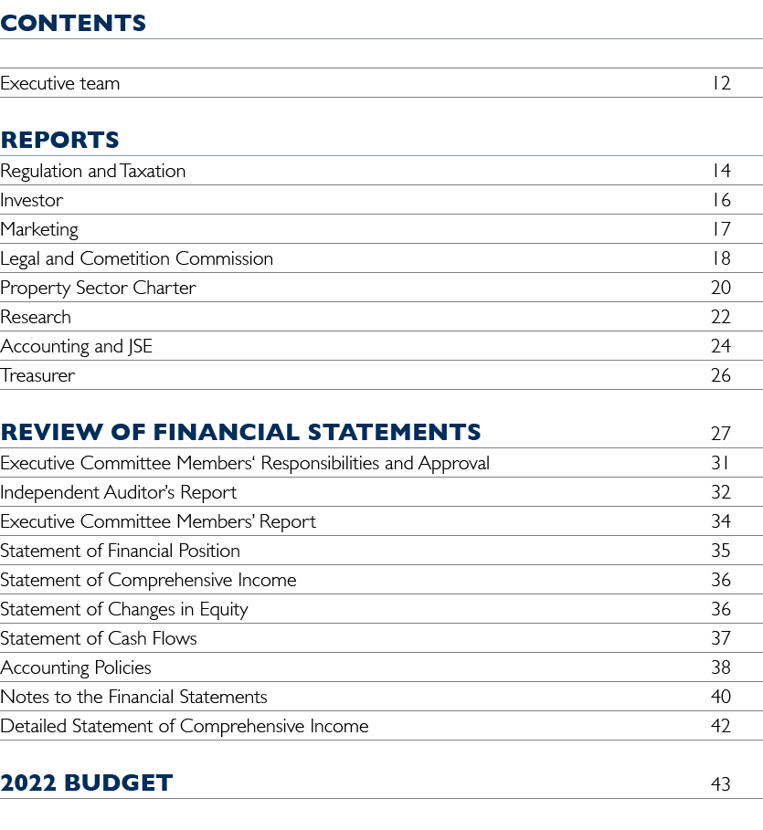  Contents Executive team 12 REPORTS Regulation and Taxation 14 Investor 16 Marketing 17 Legal and Cometition Commissi   