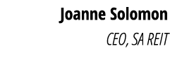   Joanne Solomon CEO, SA REIT