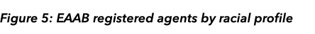 Figure 5: EAAB registered agents by racial profile