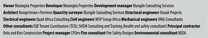Owner Masingita Properties Developer Masingita Properties Development manager Illungile Consulting Services Architect   