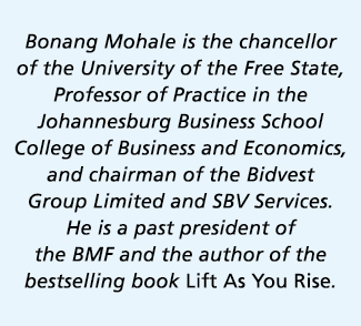 Bonang Mohale is the chancellor of the University of the Free State, Professor of Practice in the Johannesburg Busine   