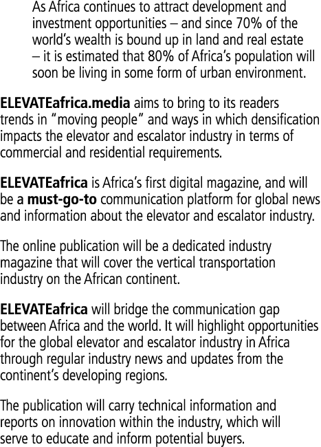 As Africa continues to attract development and investment opportunities   and since 70% of the world s wealth is boun   