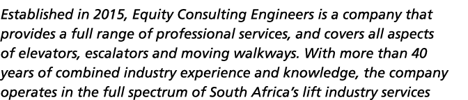 Established in 2015, Equity Consulting Engineers is a company that provides a full range of professional services, an   