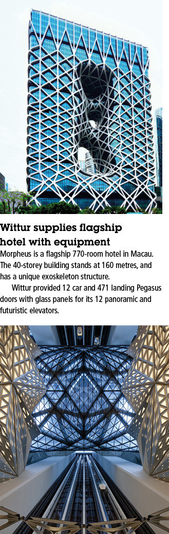    Morpheus is a flagship 770-room hotel in Macau  The 40-storey building stands at 160 metres, and has a unique exos   