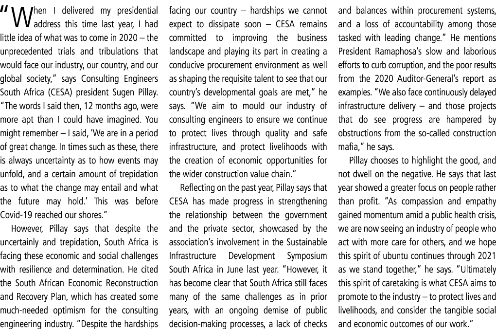  When I delivered my presidential address this time last year, I had little idea of what was to come in 2020   the un   