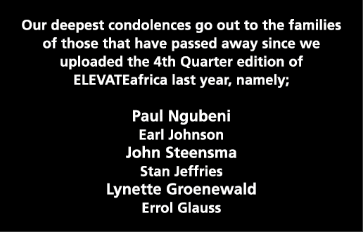 Our deepest condolences go out to the families of those that have passed away since we uploaded the 4th Quarter editi   