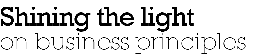 Shining the light on business principles