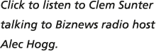 Click to listen to Clem Sunter talking to Biznews radio host Alec Hogg 