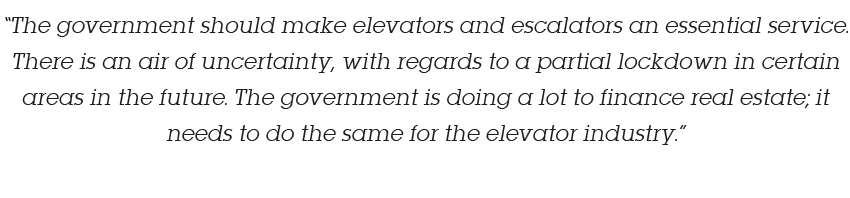  The government should make elevators and escalators an essential service  There is an air of uncertainty, with regar   