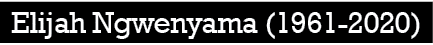 Elijah Ngwenyama (1961-2020)