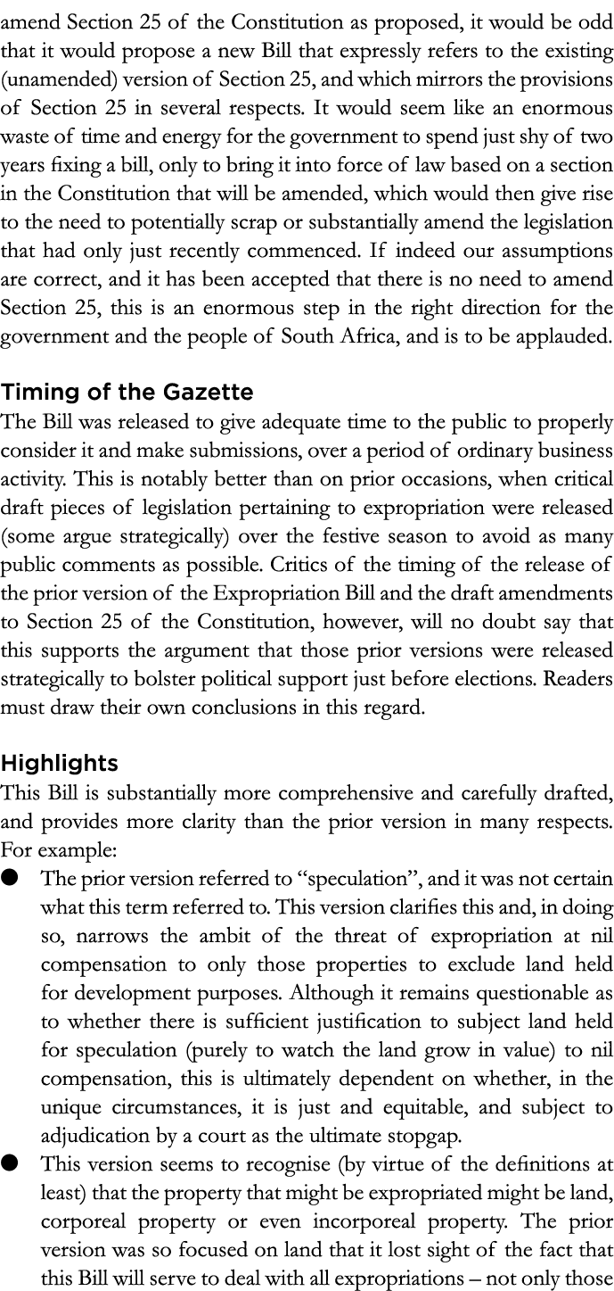 amend Section 25 of the Constitution as proposed, it would be odd that it would propose a new Bill that expressly ref   