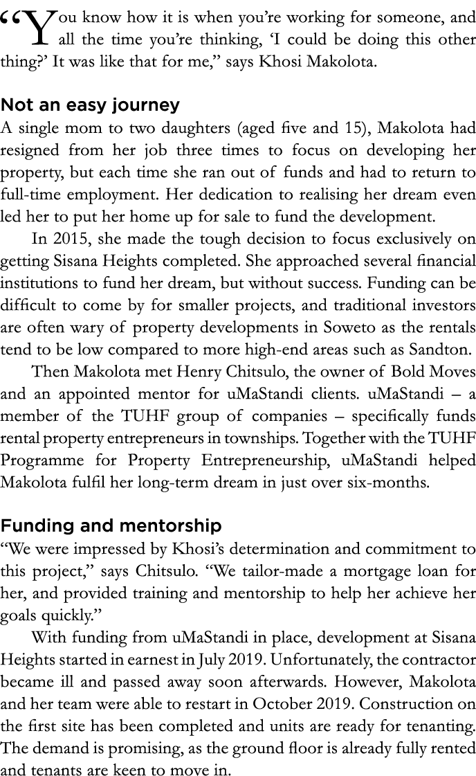  You know how it is when you re working for someone, and all the time you re thinking,  I could be doing this other t   