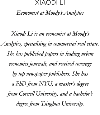 Xiaodi Li Economist at Moody s Analytics Xiaodi Li is an economist at Moody s Analytics, specialising in commercial r   