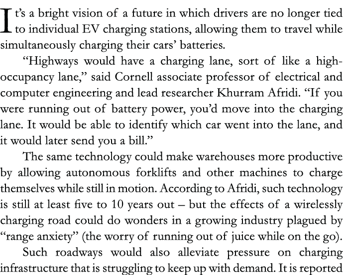 It s a bright vision of a future in which drivers are no longer tied to individual EV charging stations, allowing the   