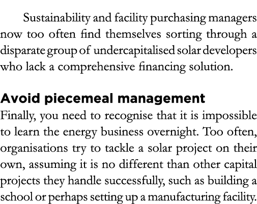 Sustainability and facility purchasing managers now too often find themselves sorting through a disparate group of un   