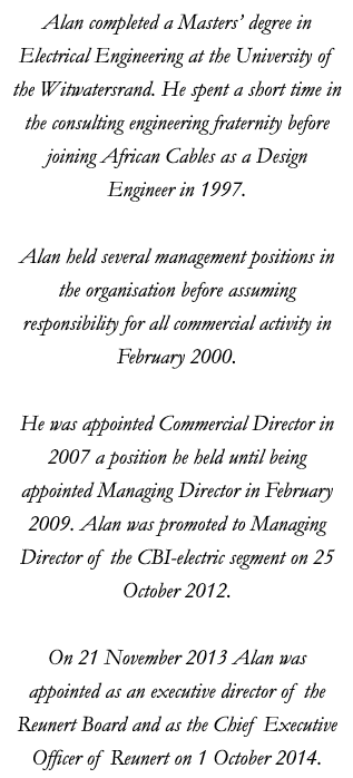 Alan completed a Masters’ degree in Electrical Engineering at the University of the Witwatersrand. He spent a short t...