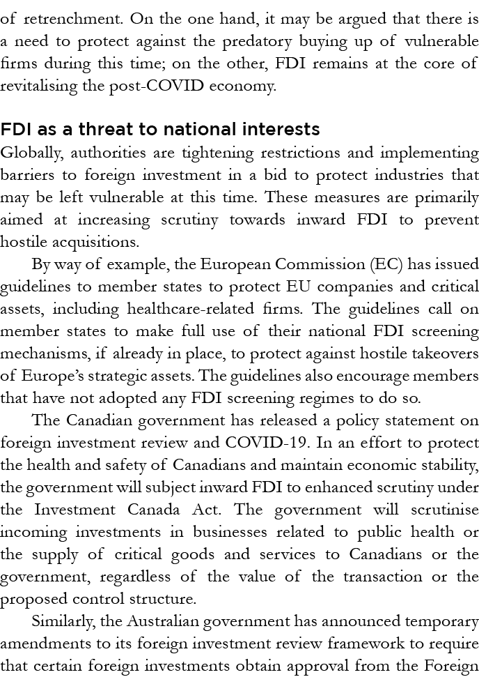 of retrenchment  On the one hand, it may be argued that there is a need to protect against the predatory buying up of   