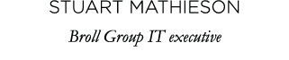 Stuart Mathieson Broll Group IT executive