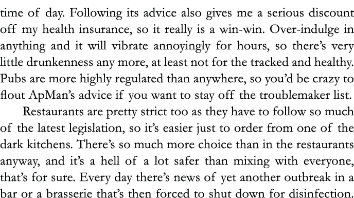 time of day  Following its advice also gives me a serious discount off my health insurance, so it really is a win-win   