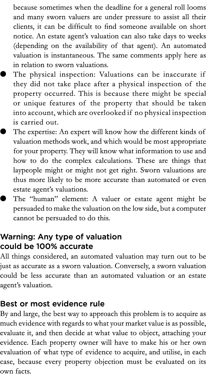 because sometimes when the deadline for a general roll looms and many sworn valuers are under pressure to assist all ...