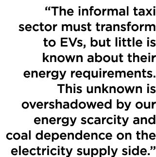 “The informal taxi sector must transform to EVs, but little is known about their energy requirements. This unknown is...
